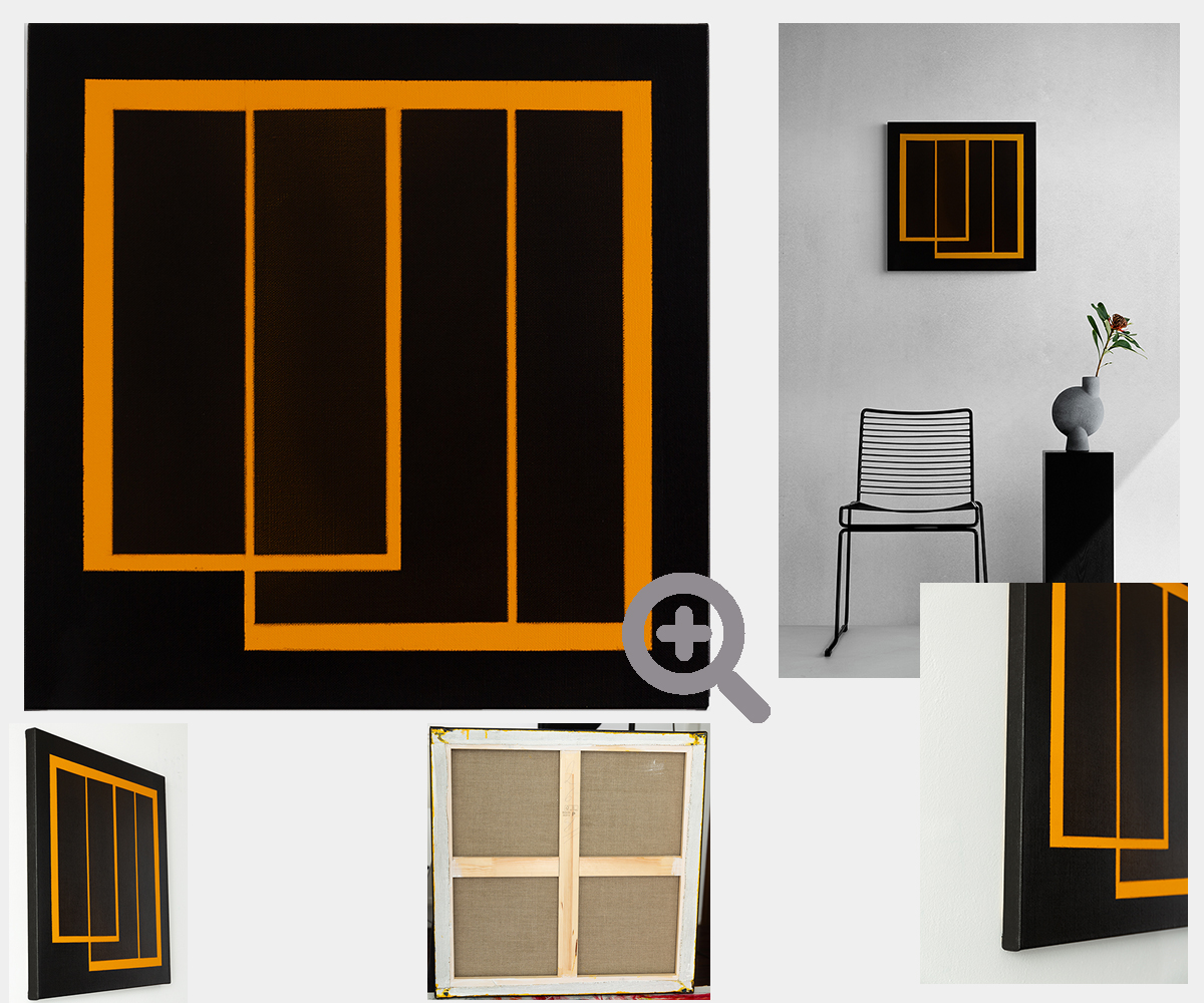 Painting: abstract constructive minimalism KH#268
