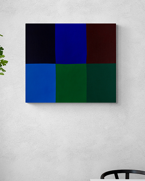 Gemaelde: Streifen konstruktiv Farbfeld minimalistisch KH#308