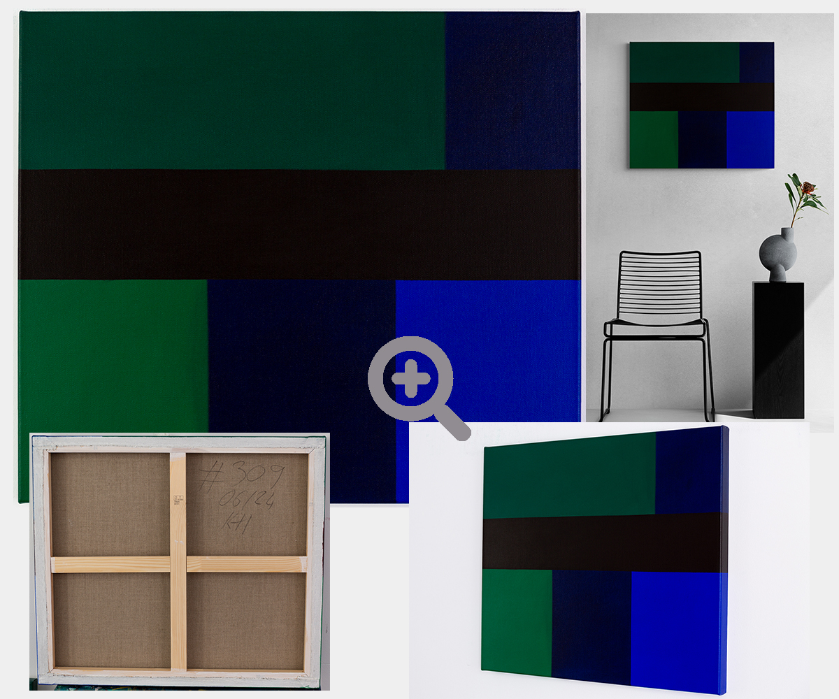 Painting: abstract constructive minimalism KH#309