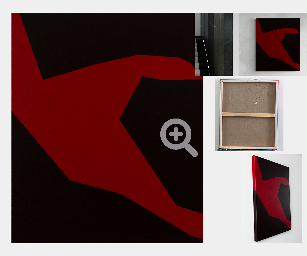 Painting: abstract constructive minimalism KH#312